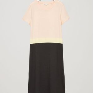 COS color block stripe cotton t-shirt dress